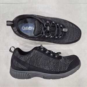 OrthoFeet Lava 633 sneakers women’s 9.5 men's 8 4E X-Wide black diabetic NWOT